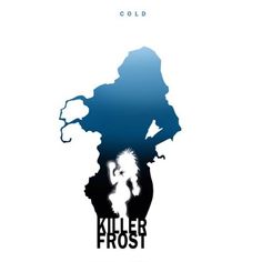 the poster for killer frost is shown in blue and black with an image of a gorilla