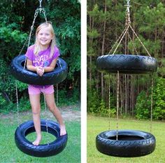 Frontier Twister Tire Swing Children Garden, Tire Swings, Kids Yard