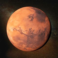 an artist's rendering of the planet mars