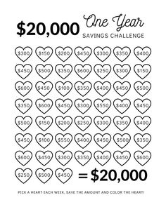 the $ 20, 000 valentine's day savings is shown in black and white