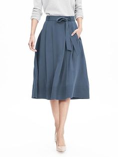 Blue Belted Midi Skirt Light Blue Midi Skirt, Instagram Pro, Vintage Midi Skirt, Everyday Skirts, Belted Midi Skirt, Blue Midi Skirt, Women's Belts, Christian Fashion, Roman Holiday