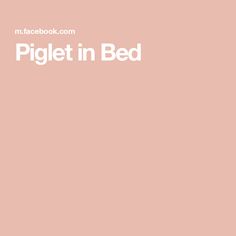 the piglet in bed book cover is pink