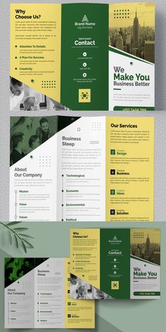 Business Trifold Brochure Design Template Layouts Corporate Identity Trifold Layout Design, Corporate Document Design Layout, Nonprofit Brochure Design, Minimalistic Brochure Design, Sales Brochure Design, Course Brochure Design, Corporate Layout Design, Corporate Brochure Design Layout