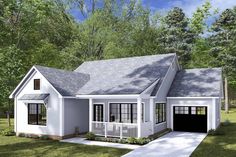 this is the front elevation of these house plans