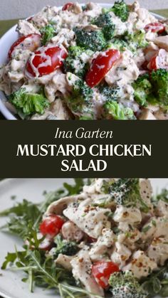 Ina Garten Mustard Chicken Salad Ina Garten Salad Dressing Recipes, Ultimate Chicken Salad Recipe, Ina Garten Mustard Chicken, Ina Garten Recipes Chicken, Ina Garten Chicken Salad, Ina Garten Roast Chicken, Juicy Roasted Chicken, Mustard Chicken Salad, Light Dinners