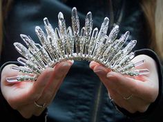 Crystal Crown - Lady of the Lake - Elemental Child Crown Silhouette, Crystal Wands, Witch Queen, Magical Accessories, White Witch, Witchy Jewelry, Crystal Crown, Blue Quartz, Tiaras And Crowns