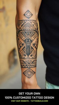 a man with a tattoo on his arm