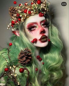 Drag Make-up, Face Art Makeup, Halloween Makeup Inspiration, Fairy Makeup, Elf Makeup, Special Effects Makeup, Edgy Makeup, Crazy Makeup, Creative Makeup Looks