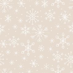 white snowflakes on a beige background