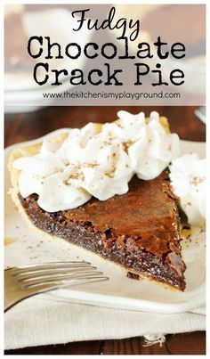 Chocolate Fudge Pie, Pie Chocolate, Pie Pops, Baking Chocolate, Dessert Simple, Chocolate Dessert Recipes, Perfect Pies