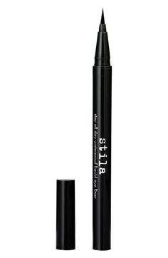 Main Image - Stila Stay All Day® Waterproof Liquid Eyeliner Vanity Necessities, Best Black Eyeliner, How To Do Eyeliner, Eyeliner Hacks, Liner Makeup, Perfect Cat Eye, Eyeliner For Beginners, Simple Eyeliner, Makeup Board