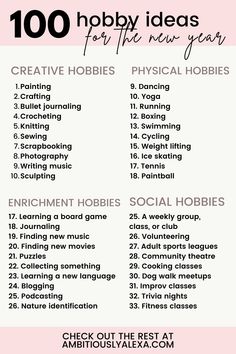 Hobbies For Adults