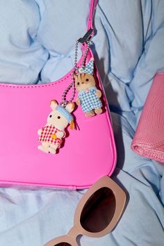 Calico Critters Keychain Calico Critter, Chocolate Rabbit, Ornate Picture Frames, Pinterest Contest, Men's Shoes Accessories, Calico Critters, Mini Hoop Earrings, Woven Raffia, Women Men Shoes