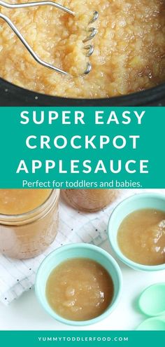 the recipe for crockpot applesauce is easy and delicious