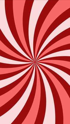 a red and white striped background with an abstract spiral design in the center, as if it was made from candy canes