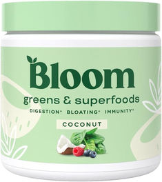 bloom greens and superfoods, coconut, 16 fl oz / 1 8oz