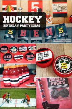 hockey birthday party ideas and decorations