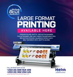 the large format printing machine is available for purchase