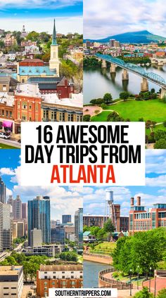 16 Awesome Day Trips from Atlanta Indoor Water Parks, Atlanta Trip, Stone Mountain Park, Atlanta Travel, Atlanta Food, Best Road Trips, Lake Lanier, Georgia Vacation, Popular Places