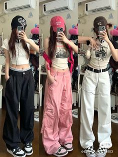 Y2k Hyper Feminine, Inverted Triangle Outfits Asian, Y2k Easy Outfits, New Jeans Fashion Kpop, New Jeans Outfit Inspo Kpop, Kpop Y2k Outfit, Y2k Outfits Girl, Y2k Outfits Korean, Easy Y2k Outfits