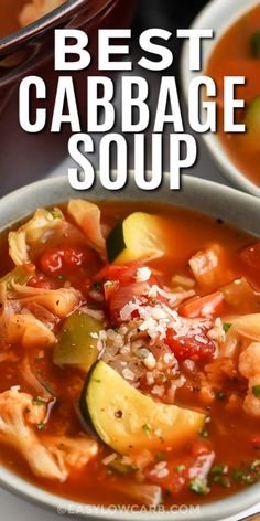 the best cabbage soup with zucchini and tomatoes