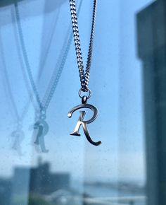 A beautiful fun R necklace, perfect for yourself , or bridesmaids gift, or for a teenager. Monogram letter R, silver colour. I have more alphabet letters., if you need send me a note. Chain lenght 18' Please make sure you to pay attention to the size of the pendant. I have added pictures next to 25 cent coin, and measurement tape.  Need a different length just write it to me in the "message to the seller" box of the order form. **LIMITED SUPPLY** All of our jewelry comes wrapped and ready for gi Letter R Necklace, R Initial Necklace, R Alphabet, R Necklace, Sweet Sixteen Gifts, Initial Heart Necklace, Alphabet Charm, Silver Monogram, Jewelry Accessories Ideas