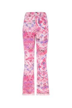 Printed Denim Belvira Jeans from Marant Étoile Isabel Marant Etoile, Printed Denim, Tie Dyed, Yoga Wear, Casual Wardrobe, Isabel Marant, Bottoms Pants, Straight Jeans, Wardrobe Essentials