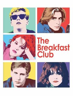 the breakfast club poster with four different people