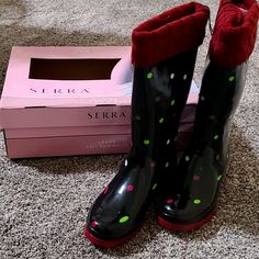 Serra Ladies Tall Rain Boots Tall Rain Boots, Winter Rain, Rain Boots, Women Shoes, Boots, Women Shopping, Black, Color