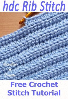 a crochet stitch pattern with the text, free crochet stitchs