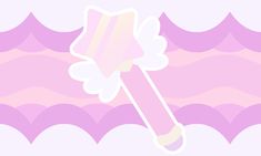 an illustration of a pink toothbrush with white tips on it's end, against a wavy background