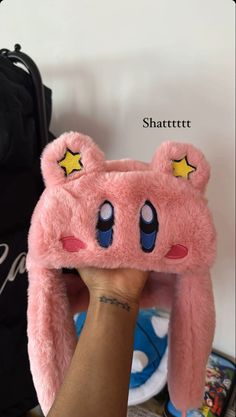 Kirby Clothes Aesthetic, Kirby Clothing, Kirby Graduation Cap, Kirby With Headphones, Kirby Clothes, Kirby Outfit, Kirby Cosplay, Kirby Backpack, Kirby Hat