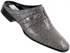 Mauri - "2112" Medium Grey Ostrich/Serpentine/Frog Half Shoe Mens Alligator Shoes, Ostrich Shoes, Expensive Mens Shoes, Half Shoe, Lizard Men, Luxury Crocodile Pattern Oxfords For Semi-formal Occasions, Luxury Crocodile Pattern Leather Shoes For Semi-formal Occasions, Luxury Alligator Leather Slip-on Dress Shoes, Semi-formal Leather Shoes With Crocodile Pattern