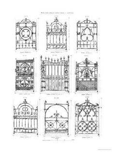 various types of wrought iron gates