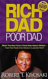 the book cover for rich dad poor dad