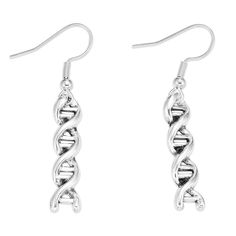 PRICES MAY VARY. 💗💗---Perfect unique gene chemical molecule earring for science lovers,chemistry enthusiasts,biology majors, biochem studies,or chemistry majors.Great gift to express your love to someone special in your life on Birthday, Anniversary,Christmas,etc. 💗💗Quality Upgrade💗💗--- Silver earring hooks,Both two pendent are Made of premium quality zinc alloy. 💗💗Package💗💗--- It comes with a pack of soft cloth, an after-services card and your jewelry in a bag. Good protection for you Biology Gifts, Dna Earrings, Chemistry Jewelry, Science Jewelry, Wedding Banquet, Meaningful Jewelry, Exclusive Jewelry, French Wire, Earring Hooks