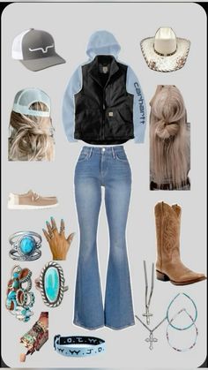 Cute Everyday Outfits Country, Outfit Ideas Country Girl, Lake Dinner Outfit, Teen Cowgirl Outfits, Country Clothing Brands, Working Cowgirl Outfits, Country School Outfits Casual, Country Attire For Women, Cowgirl Outfit Inspiration