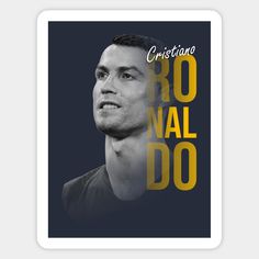 a poster with the words cristianoo and an image of a man's face