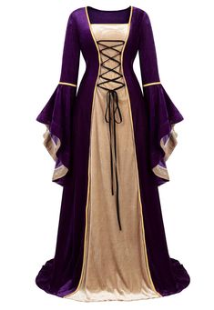 Medieval Dress, Halloween Costumes For Sale, Fancy Gown, Steampunk Women, Dress Retro, Queen Dress, Dress Halloween Costume, Irregular Hem, February 22