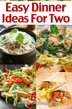 easy dinner ideas for two that are delicious