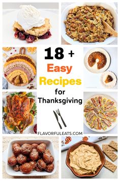 Make Thanksgiving delicious and stress-free with these 18+ Easy Recipes for Thanksgiving! From juicy turkey and flavorful side dishes to crowd-pleasing appetizers, festive cocktails, and cozy desserts, this collection has everything you need for a memorable feast. Easy Recipes For Thanksgiving, Cozy Desserts, Recipes For Thanksgiving, Juicy Turkey, Crowd Pleasing Appetizers