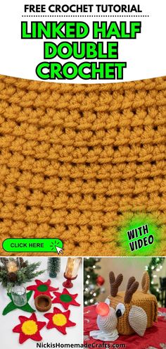 the finished crochet pattern is shown with instructions to make it