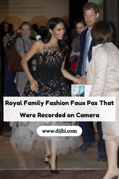 the royal family fashion faux pass that were recorded on camera is featured in this ad