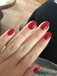 nail ideas on natural nails red Nails Plain, Two Color Nails, Red Manicure, Different Shades Of Red, Red Jelly, Colorful Nails, Nails Red, Jelly Nails, Christmas Nail Art