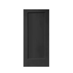 a black cabinet door on a white background