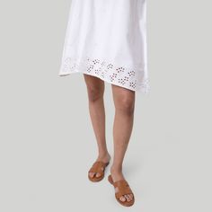 Embrace the relaxed feeling of summer in our Short Tent Dress with a stylish back tie-up. This chic dress is perfect for everyday wear and spontaneous adventures. Its relaxed fit and V-neck and embroidery details exude casual sophistication, complemented by adjustable straps for a personalized fit. Designed with the convenience of side pockets and made from soft striped linen fabric, this dress is a versatile wardrobe staple! Spontaneous Adventures, Fitted Knee Length Dress, Maxi Shift Dress, Strappy Maxi Dress, Midi Sundress, Embroidered Midi Dress, Versatile Wardrobe, Tent Dress, Dress Pin