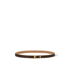 LOUIS VUITTON® - Pretty Lv 20mm Reversible Belt - Saffron Lv Daily Multi Pocket Belt, Louise Vuitton Belt, Louis Vuitton Belt, Reversible Belt, Louis Vuitton Official, Lv Belt, Color Dorado, Inspiration Board, Gold Tone Metal