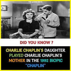 charlie chapplin's daughter played charlie chaplin's mother in the 1932 biopic