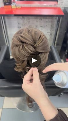 Updo Video Tutorial, Wedding Hair Videos Updo, Bridal Hair Bun Tutorial Videos, Braided Updo Tutorial Videos, Hair Videos Tutorials, Mother Of The Bride Gown, Hair Transformation, Hair Videos