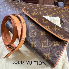 Preloved Louis Vuitton Florentine Monogram Belt Bag -Cross-Bag- Bum Bag With Duster Good Fair Condition No Rip Or Cracks Inside Has Some Light Sign Of Wear Size Xs (Waist 24”-35”) Size: 6.4 X4 X 1.5” Rubs, Stain Water Marks Spots On Strap And Vachetta. Fits Small Size. Please See Picture Carefully Sold As Is Made In France. No Box No Receipt! Firm Price! Click Follow Or Add Me For More New Items Daily. Water Marks, Light Sign, Cross Bag, Bum Bag, Add Me, Spot On, Belt Bag, New Items, Made In France